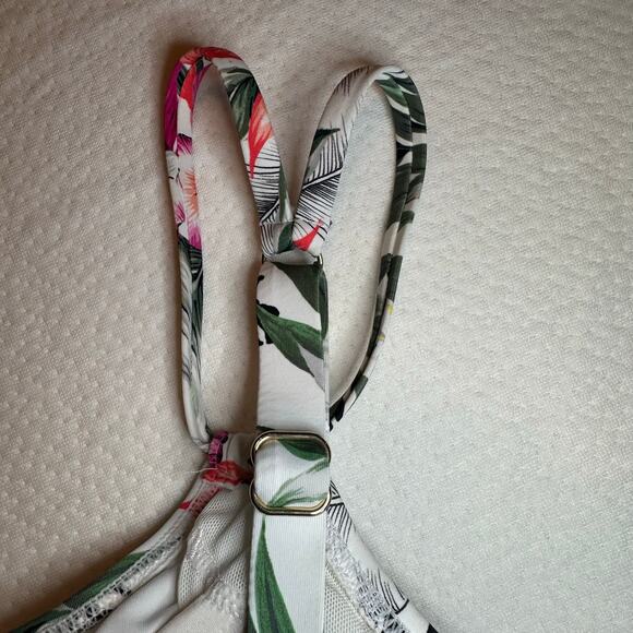 Sunsets tropical print bathing suit bottoms women’s size  M; top 34E/32f/30g - Picture 13 of 13